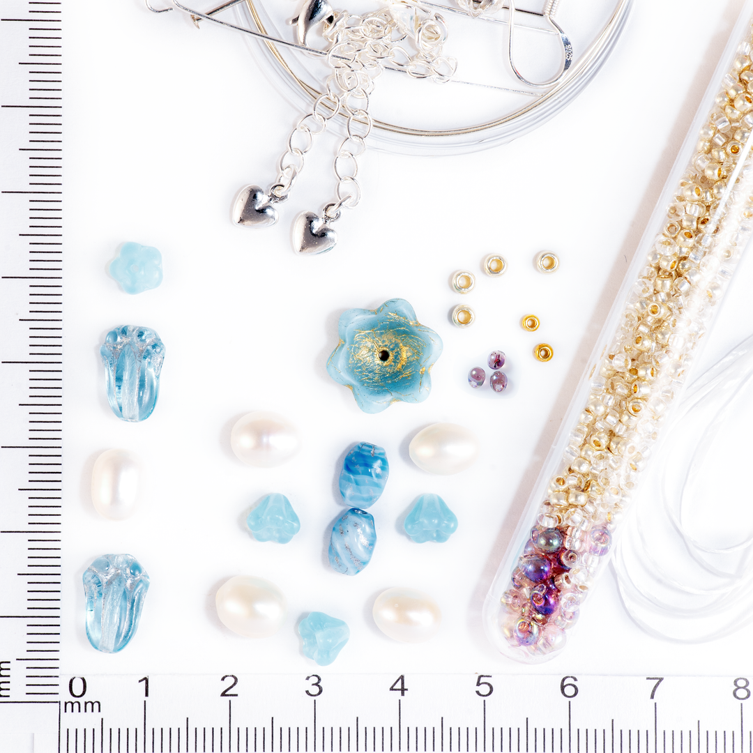 Azure Pearl Bliss Necklace Kit