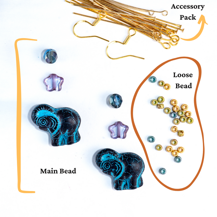 Mystic Elephant Earrings Kit