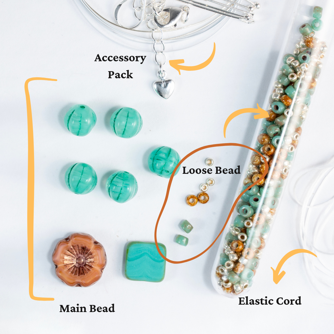 Turquoise Bloom Phone Charm Kit